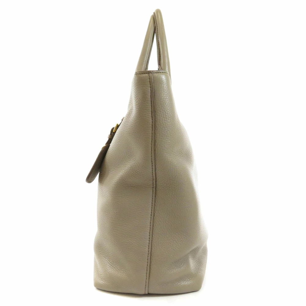 Prada Vitello Phenix Shopping Tote bag textured gray leather - Picture 3 of 11